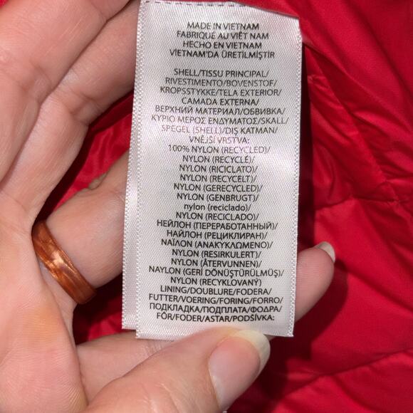 Polo Ralph Lauren Glossy Quilted Vest, red Medium $348 - Picture 13 of 15